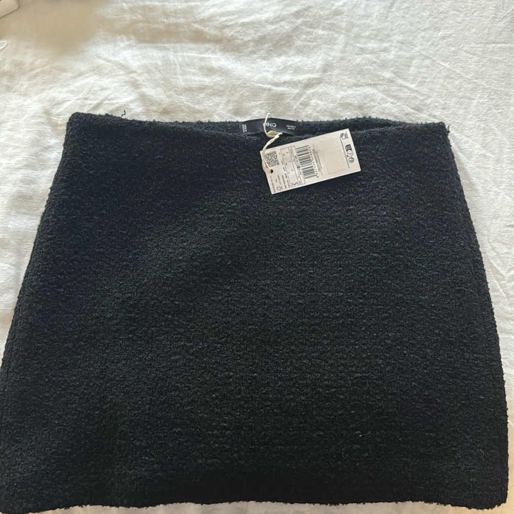 NWT Mango Tweed Low Waist Mini Skirt Size S